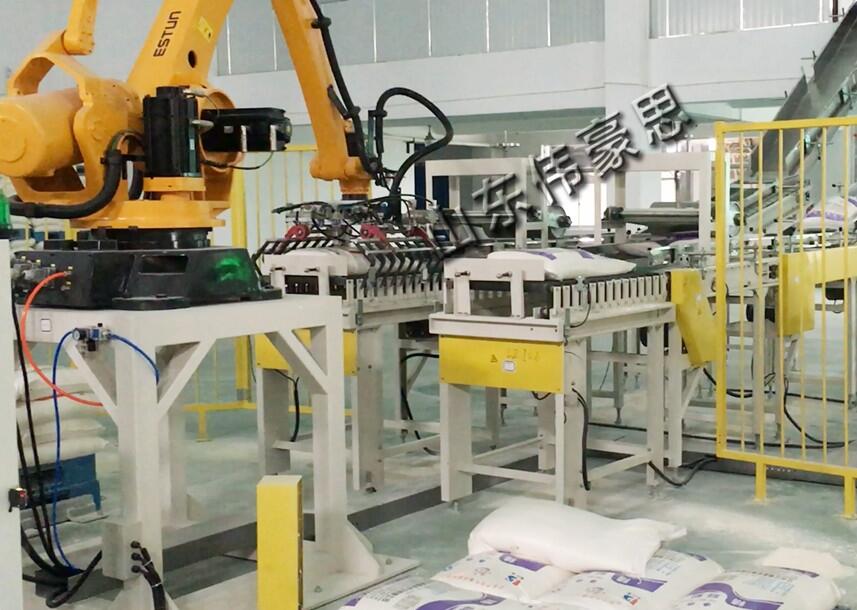 生产长春氢氧化铝全自动机械手码垛机 铝粉码垛机器人