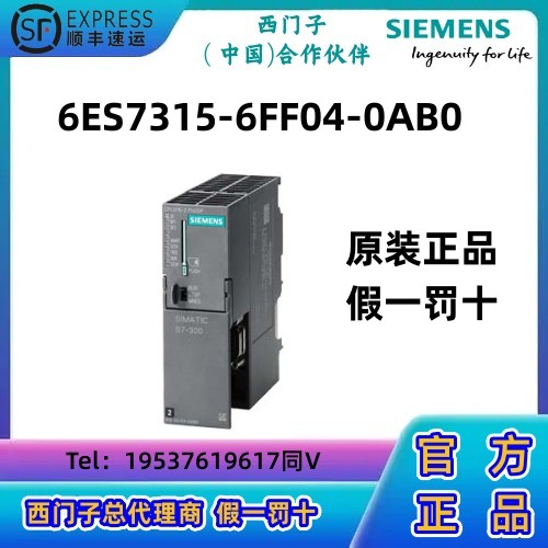西门子S7-300，CPU模块PLC 315F-2DP正品315-6FF04-0AB0