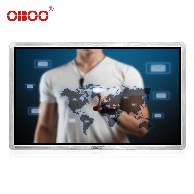 OBOO品牌直销55寸壁挂触摸一体机安卓电商商城O2O触控交互式终端