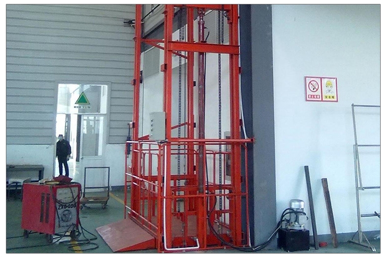 货梯 固定导轨式升降机小型简易平台厂房汽车提升机 液压升降货梯