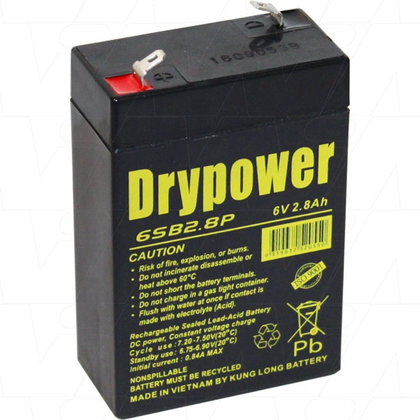 美国DRYPOWER蓄电池12NBN7P-F2价格