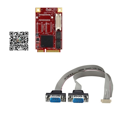 innodisk EMP2-X203工业通信扩展卡 mPCIe转RS232 电脑接口扩充卡