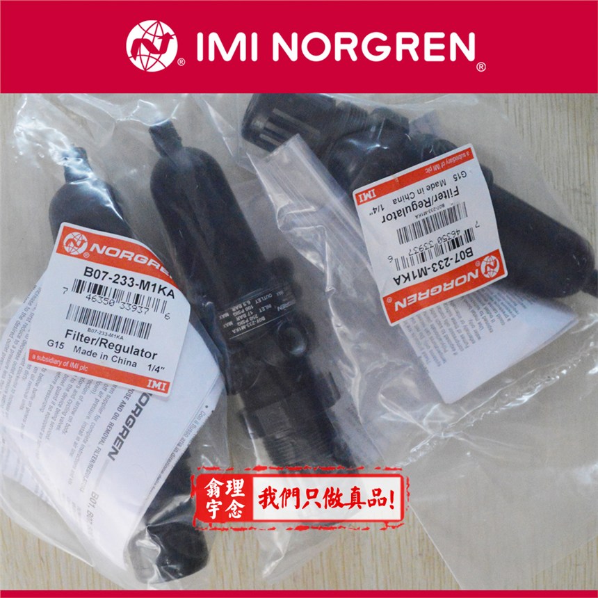 B07-201-A1KG norgren管接式过滤调压阀