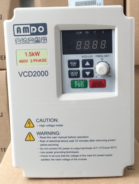 武汉仙桃安达变频器VCD2000-1.5KW/460V安装调试维修