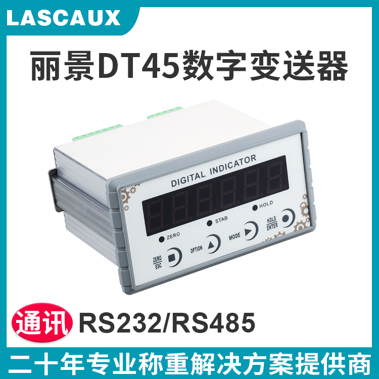 丽景DT45称重显示仪表数字变送器面板安装称重控制器称重变送器