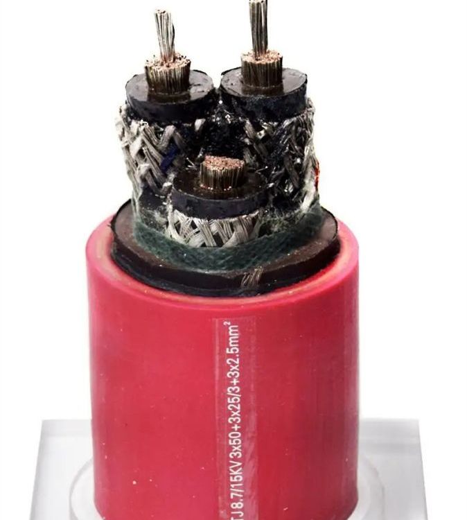 煤矿用高压橡套电缆MYPTJ-6\/8.7\/10KV监视型井下防爆阻燃安标认证